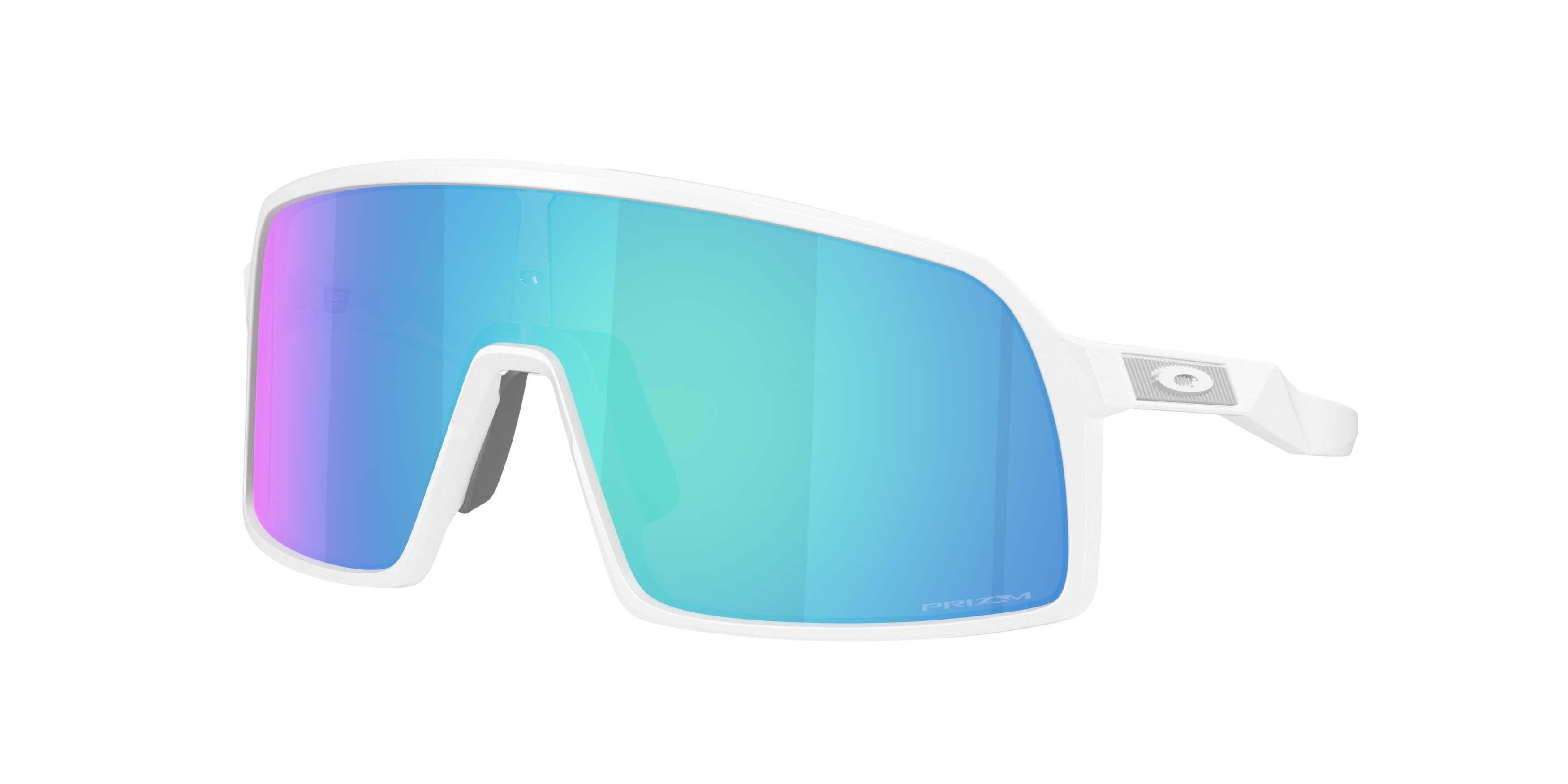 Oakley Sutro S Prizm Sapphire Sunglasses - Matte White - WHITE/BLUE